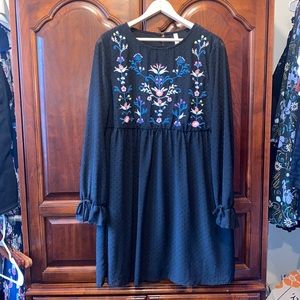 Floral embroidered dress